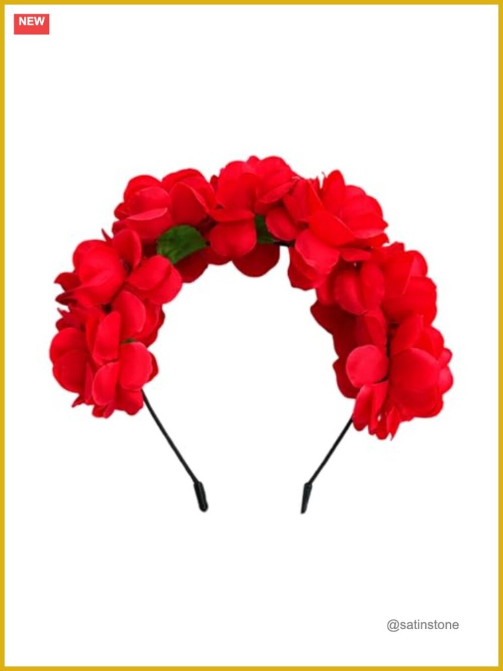 Flower Headband Silk Mexican Rose Day of the Dead Halloween Cosplay